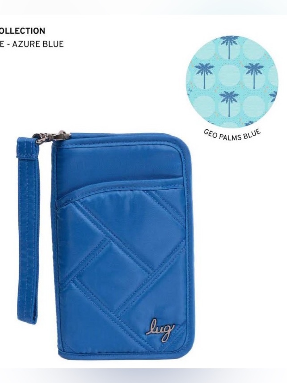 Lug Legacy Collection Tandem SE RFID Wallet Azure Blue